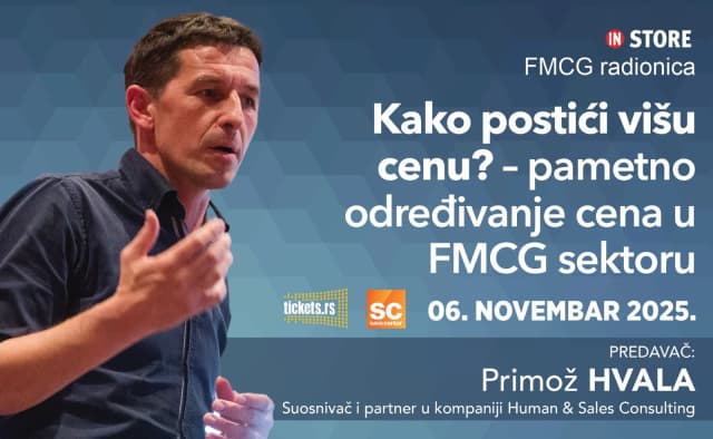 FMCG radionica 06. novembar - Kako postići višu cenu?