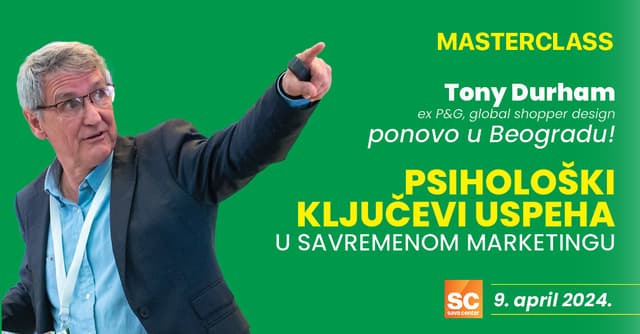 Tony Durham ponovo u Beogradu - novi masterclass sa globalnim (P&G) stručnjakom za shopper dizajn