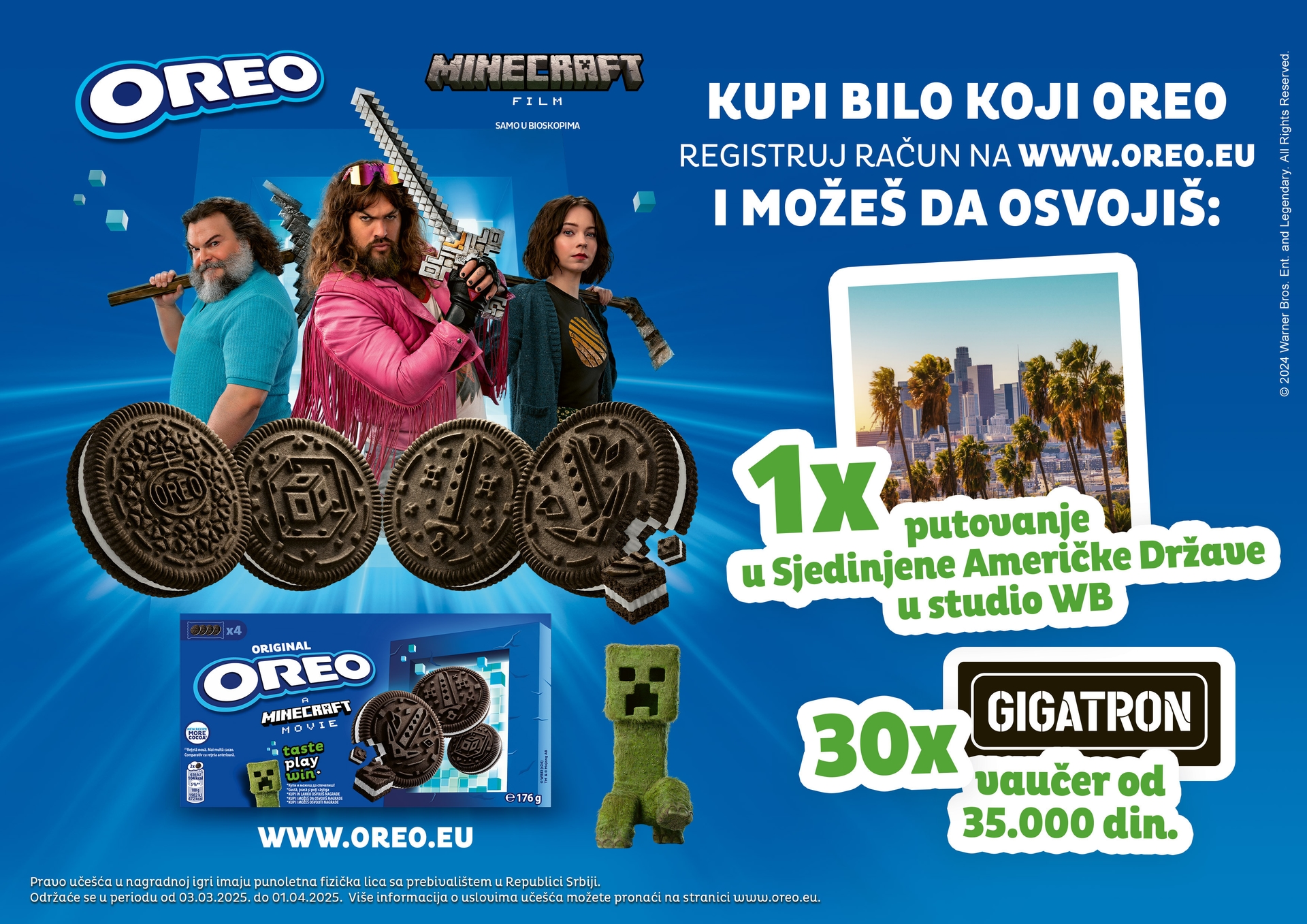 Brend Oreo se udružio sa Minecraft filmom
